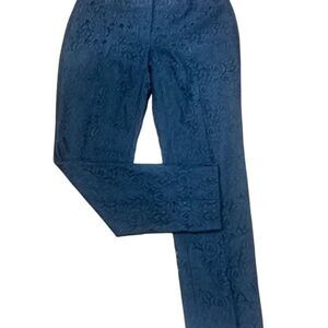 Ann Taylor Black Lace Straight Leg Dress Pants Size 2